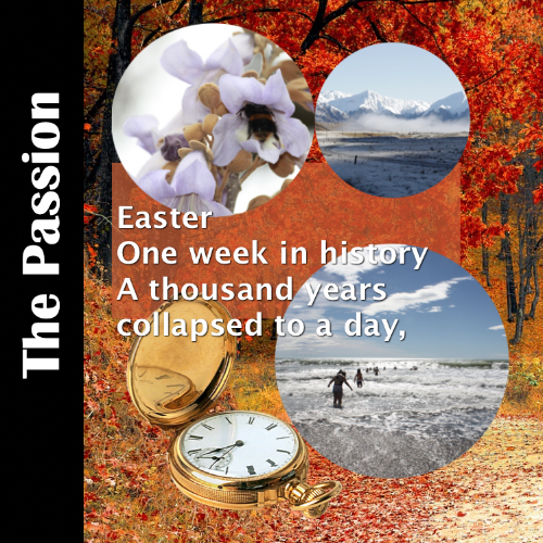 The crowds line the streets to celebrate for Passion Week. Poem