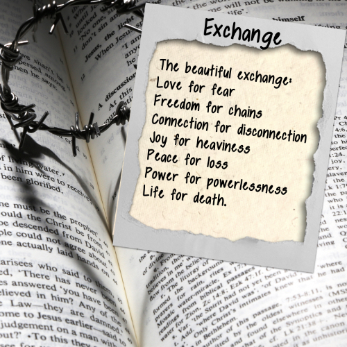 The Beautiful Exchange poetry on the wonderful gifts God has for us.