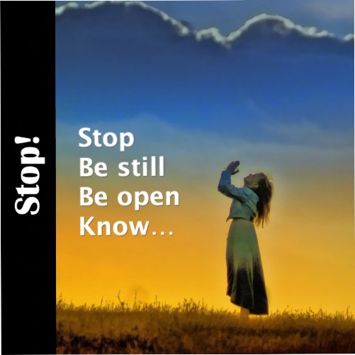 Spoken word poem on finding stillness and knowing our amazing God