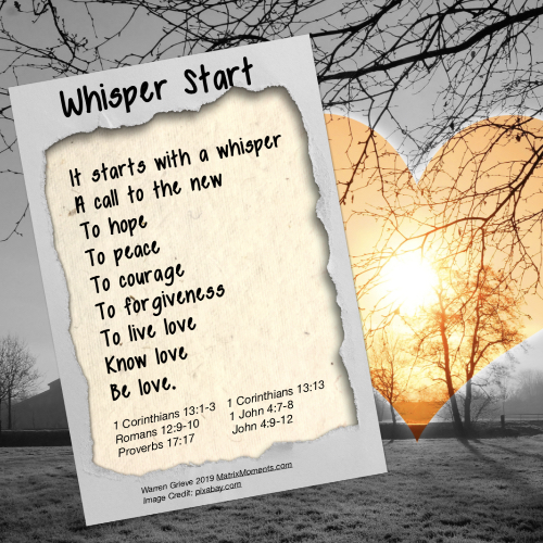 The love from God, shown in reality through Christ - poem