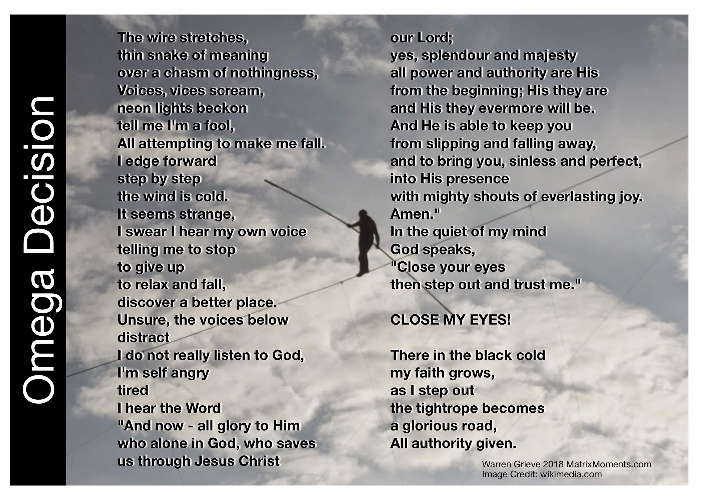 the tightrope we walk above the voices of the world