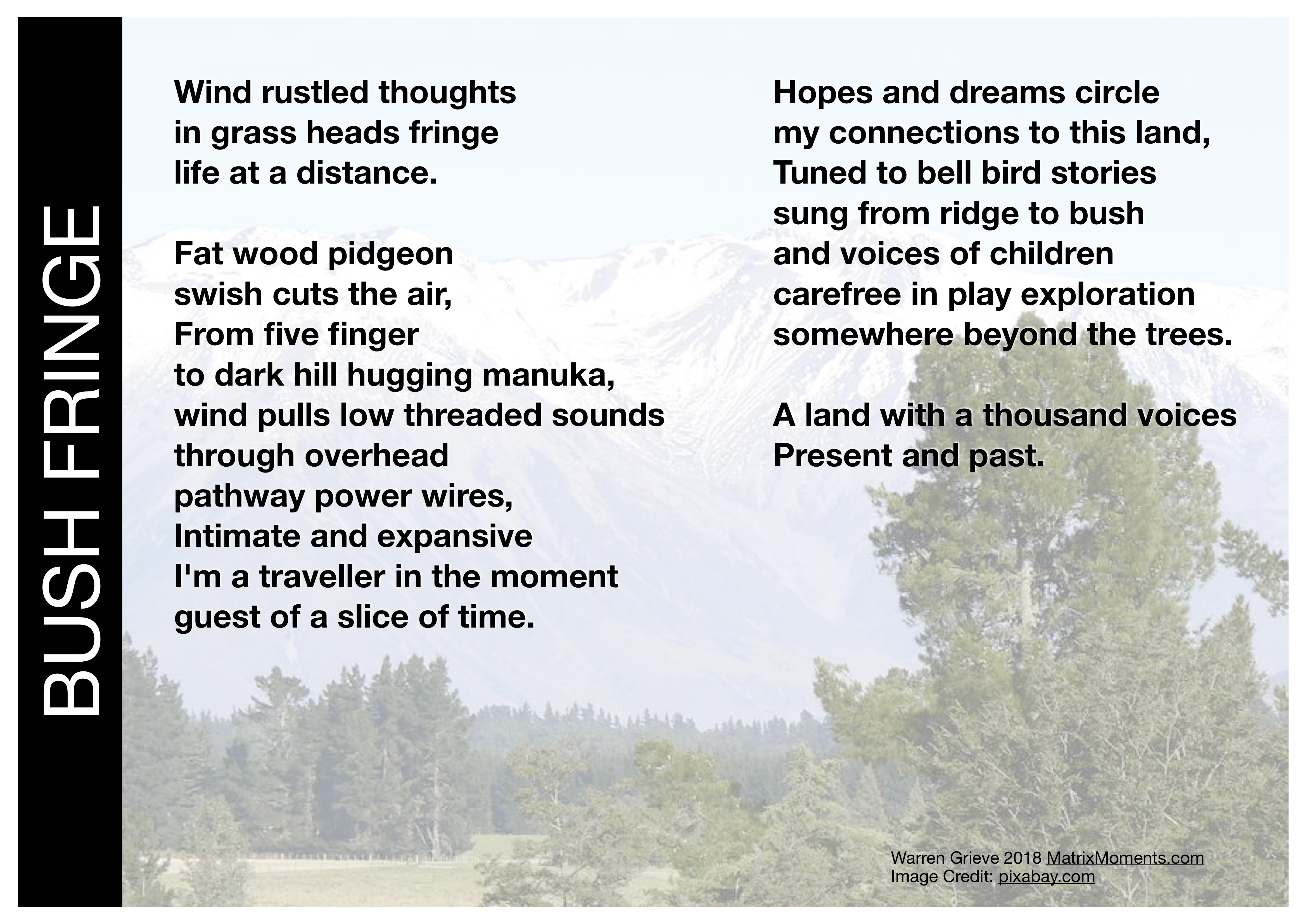 bush native creation christian poetry